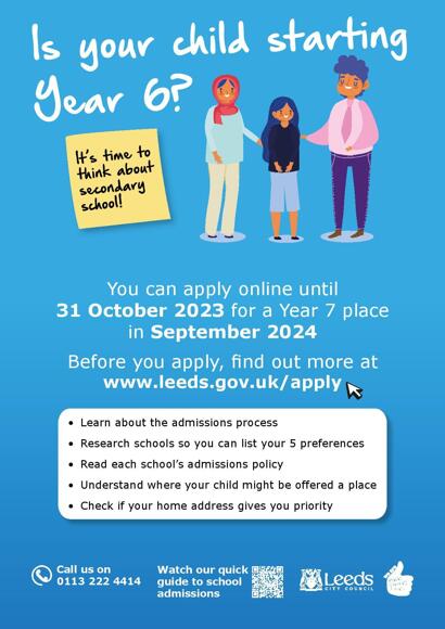 2024 Secondary School Admissions A4 Poster page 001
